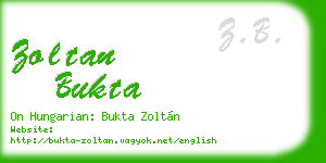 zoltan bukta business card