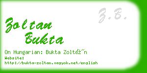 zoltan bukta business card